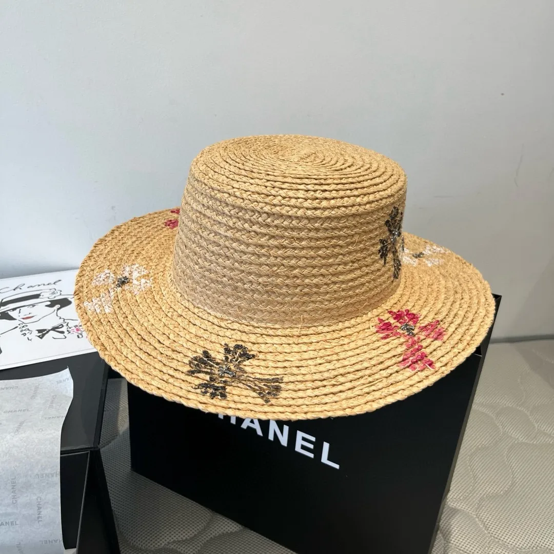 💰150¥ Crow's raffia sun hat, a must-have for summer outings, head circumference 57cm